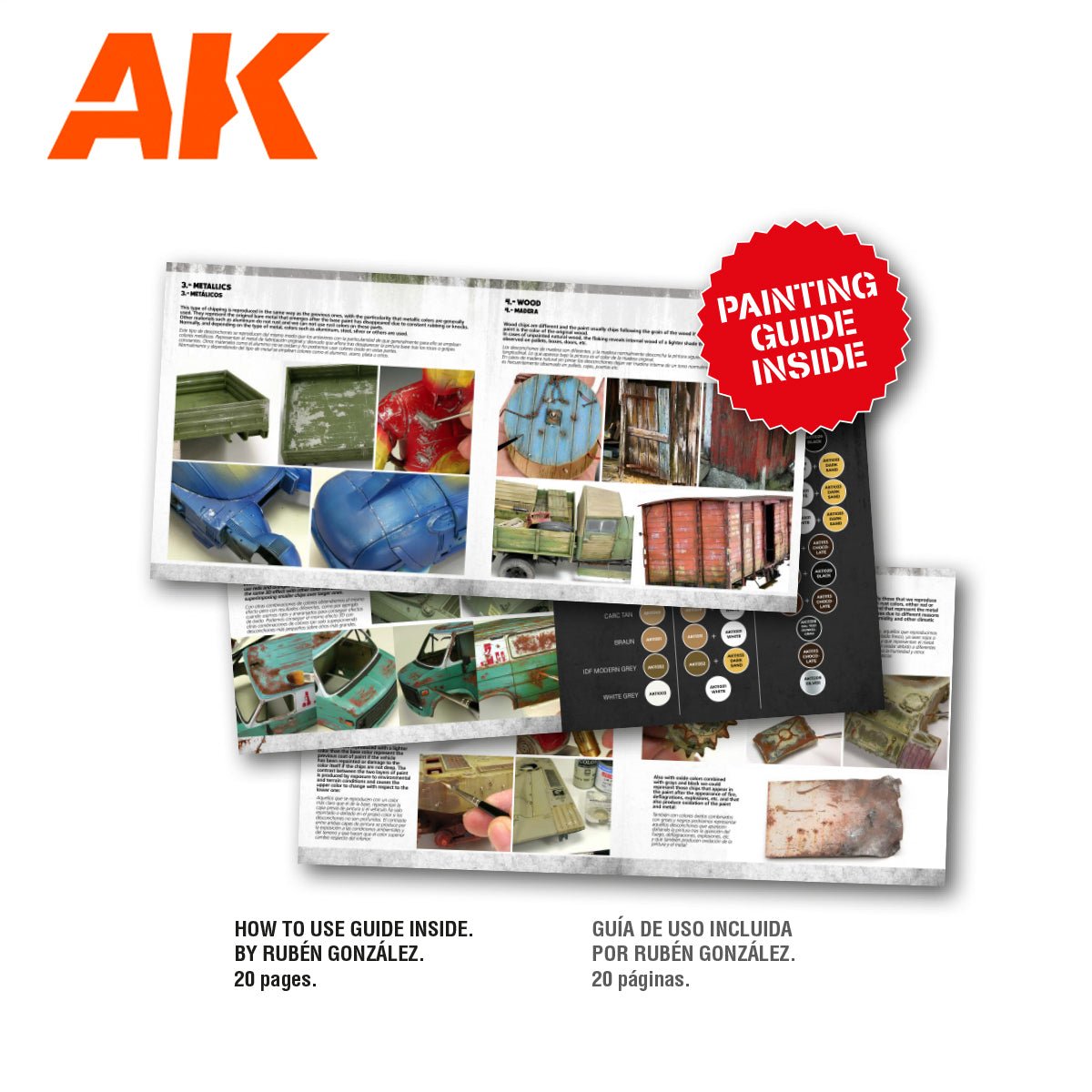 AK Interactive Signature Set - Total Chipping by Kristof Pulinckx AK11767 - Loaded Dice