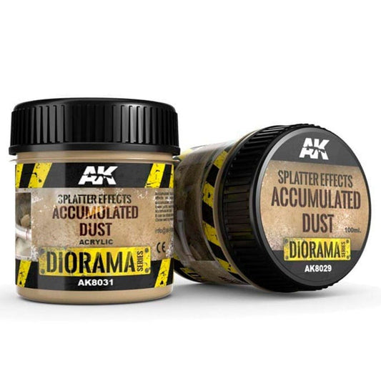 AK Interactive Splatter Effects Accumulated Dust weathering product for scale models