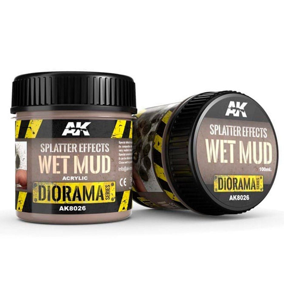 AK Interactive Splatter Effects Wet Mud weathering product for scale models