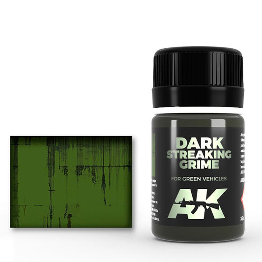 AK Interactive Streaking Grime for Dark Vehicles weathering product for scale models