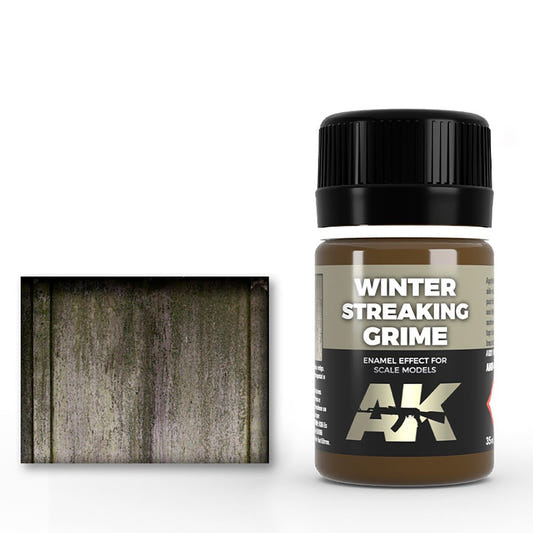 AK Interactive Streaking Grime for Winter Vehicles weathering product for scale models