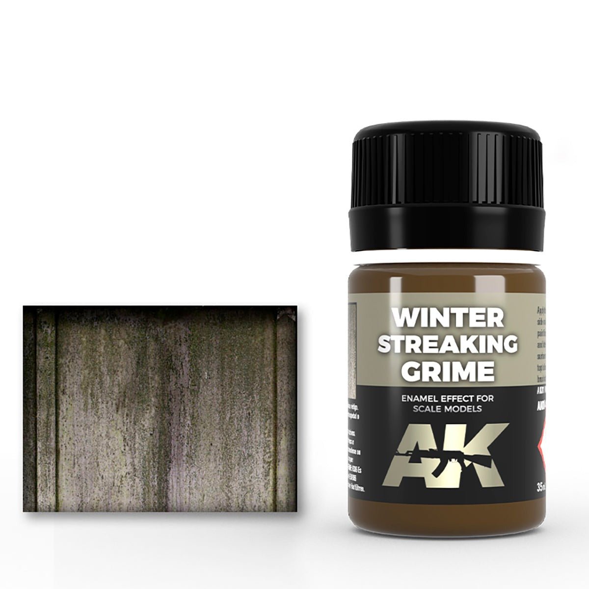 AK Interactive Streaking Grime for Winter Vehicles weathering product for scale models