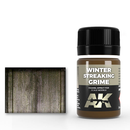 AK Interactive Streaking Grime for Winter Vehicles weathering product for scale models