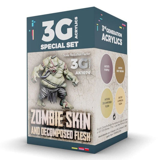 AK Interactive Wargame Color Set: Zombie Skin