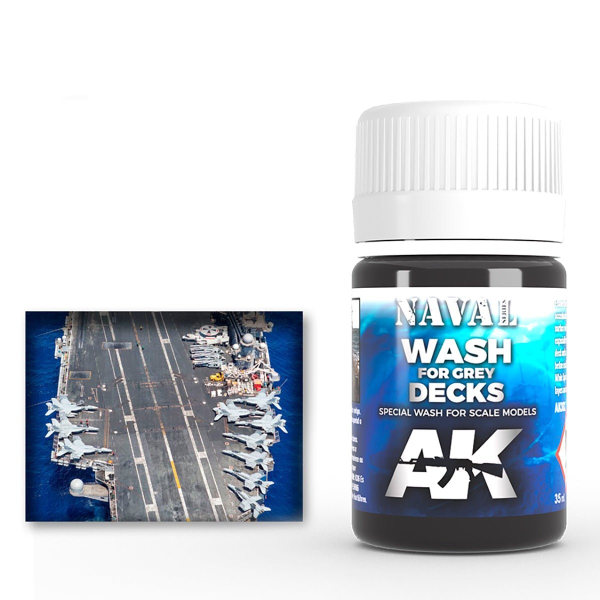 AK Interactive Wash for Grey Decks weathering product for scale models