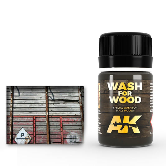 AK Interactive Wash for Wood weathering product for scale models