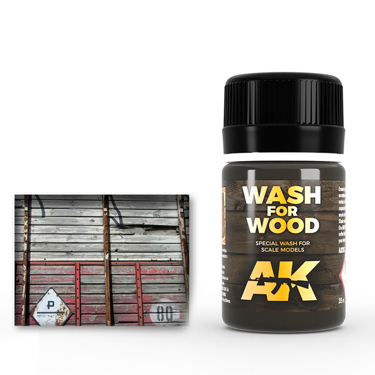 AK Interactive Wash for Wood weathering product for scale models