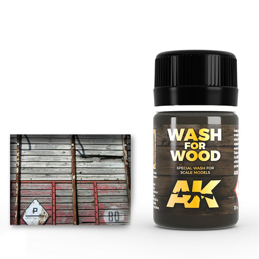 AK Interactive Wash for Wood weathering product for scale models
