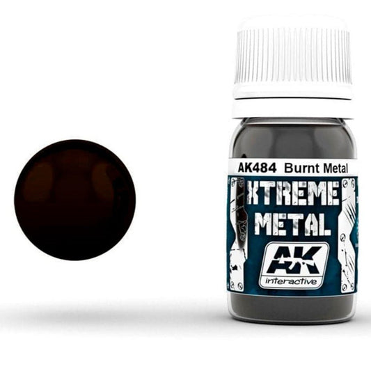 AK Xtreme Metal metallic paint Burnt Metal