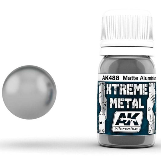 AK Xtreme Metal metallic paint Matte Aluminium