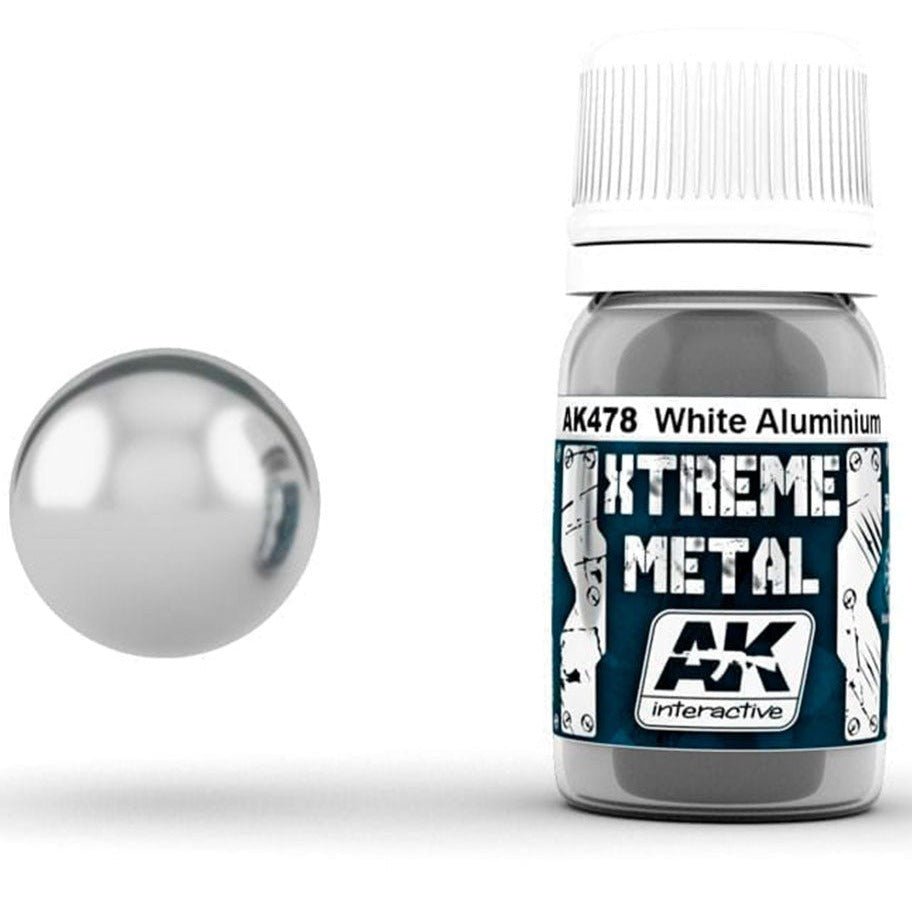 AK Xtreme Metal metallic paint White Aluminium