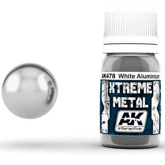 AK Xtreme Metal metallic paint White Aluminium