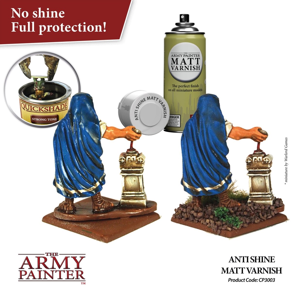 Army Painter - Anti-Shine, Matt Varnish (400ml) - Loaded Dice