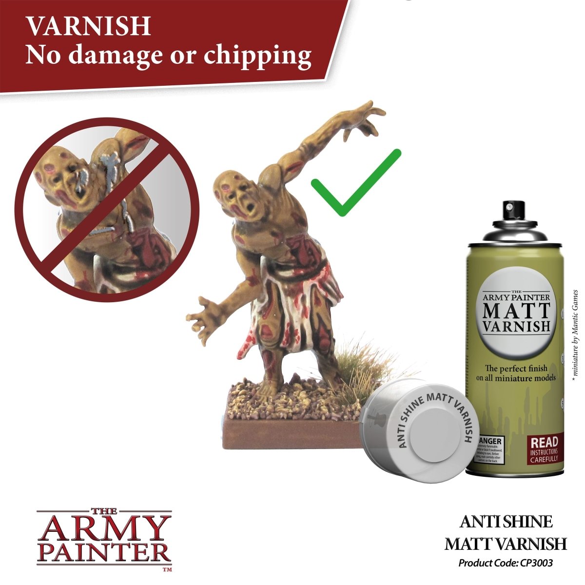 Army Painter - Anti-Shine, Matt Varnish (400ml) - Loaded Dice