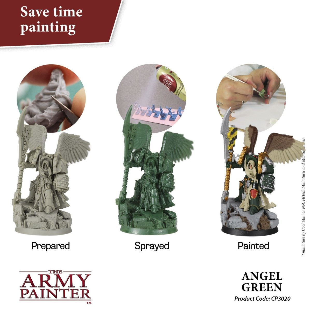 Army Painter Colour Primer - Angel Green (400ml) - Loaded Dice