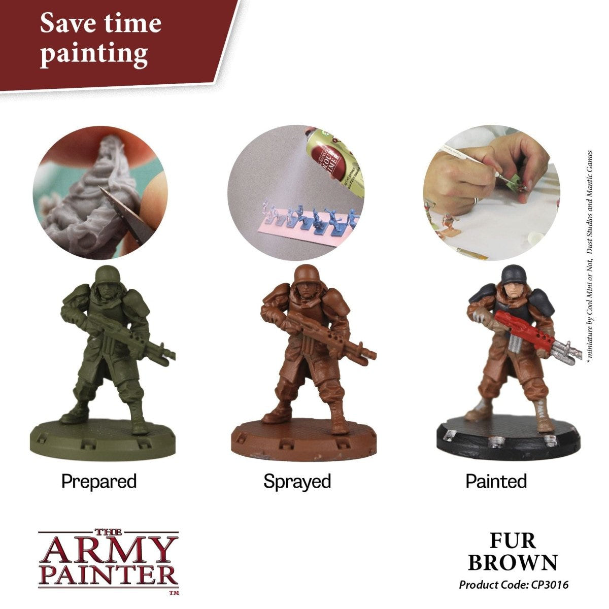 Army Painter Colour Primer - Fur Brown (400ml) - Loaded Dice