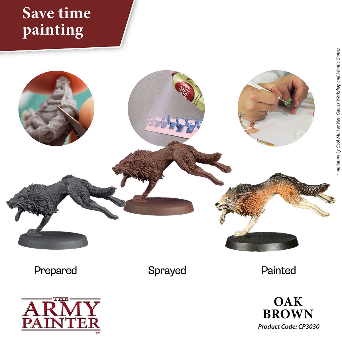 Army Painter Colour Primer - Oak Brown (400ml) - Loaded Dice