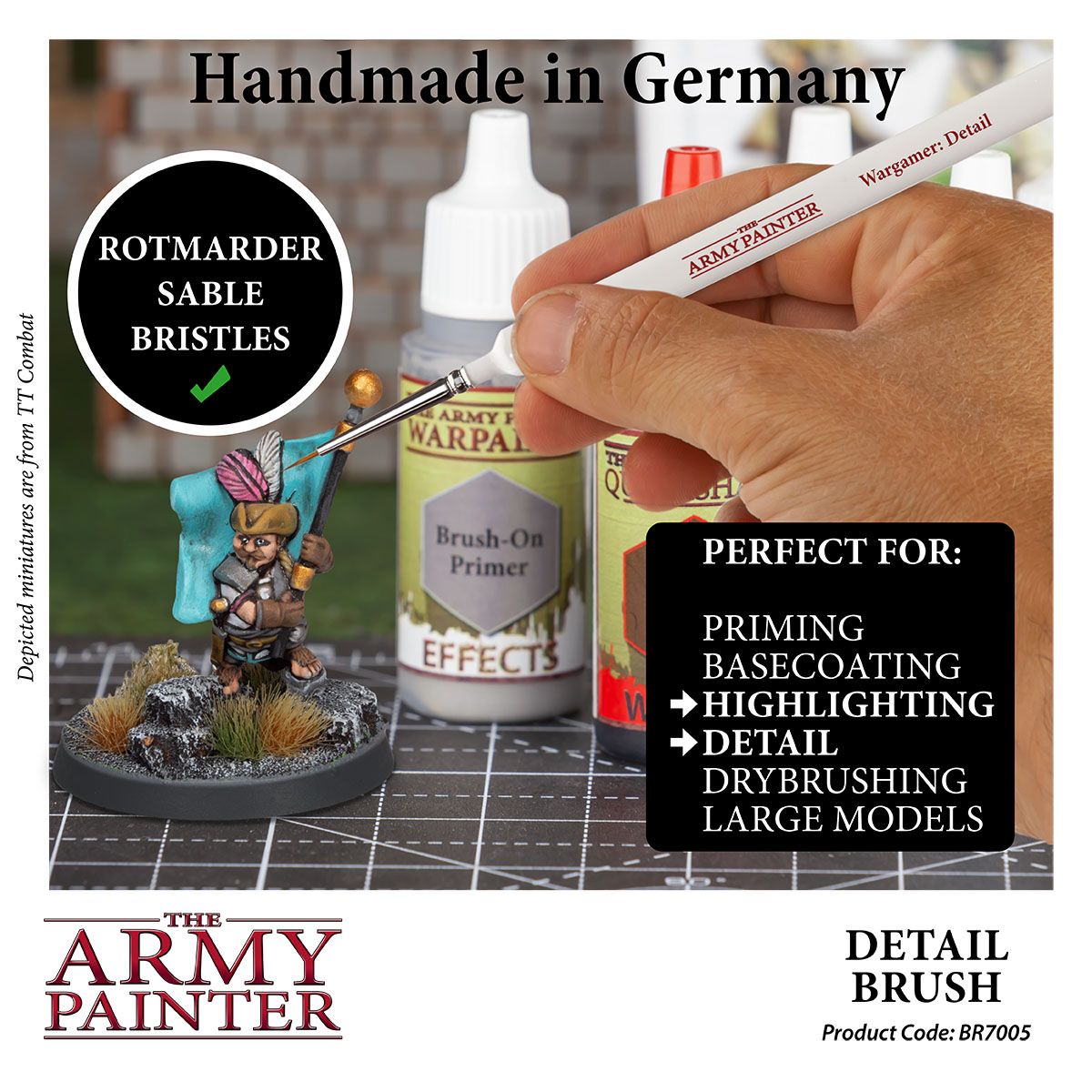 Army Painter Wargamer Brush - Detail - Loaded Dice