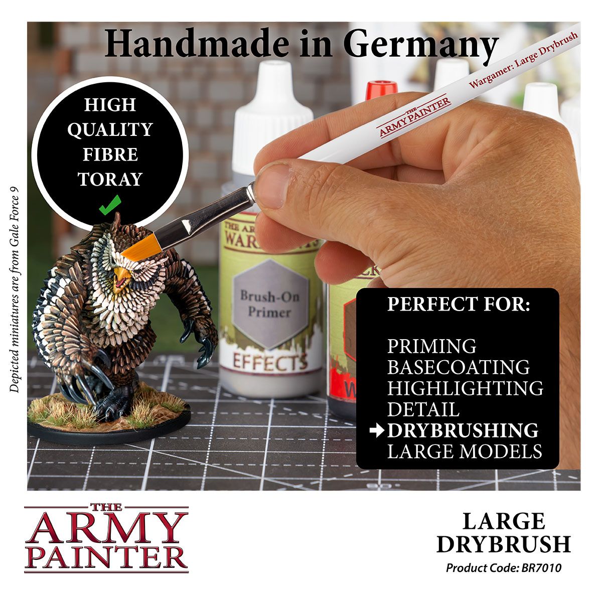 Army Painter Wargamer Brush - Large Drybrush - Loaded Dice
