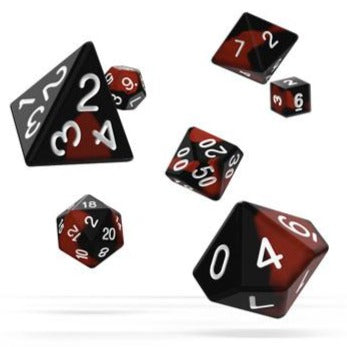 Oakie Doakie Dice RPG Set Glow in the Dark - Lava (7) - Loaded Dice