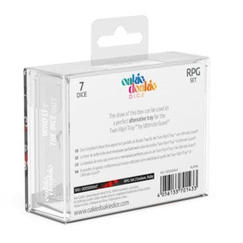 Oakie Doakie Dice RPG Set Enclave - Ruby (7) - Loaded Dice