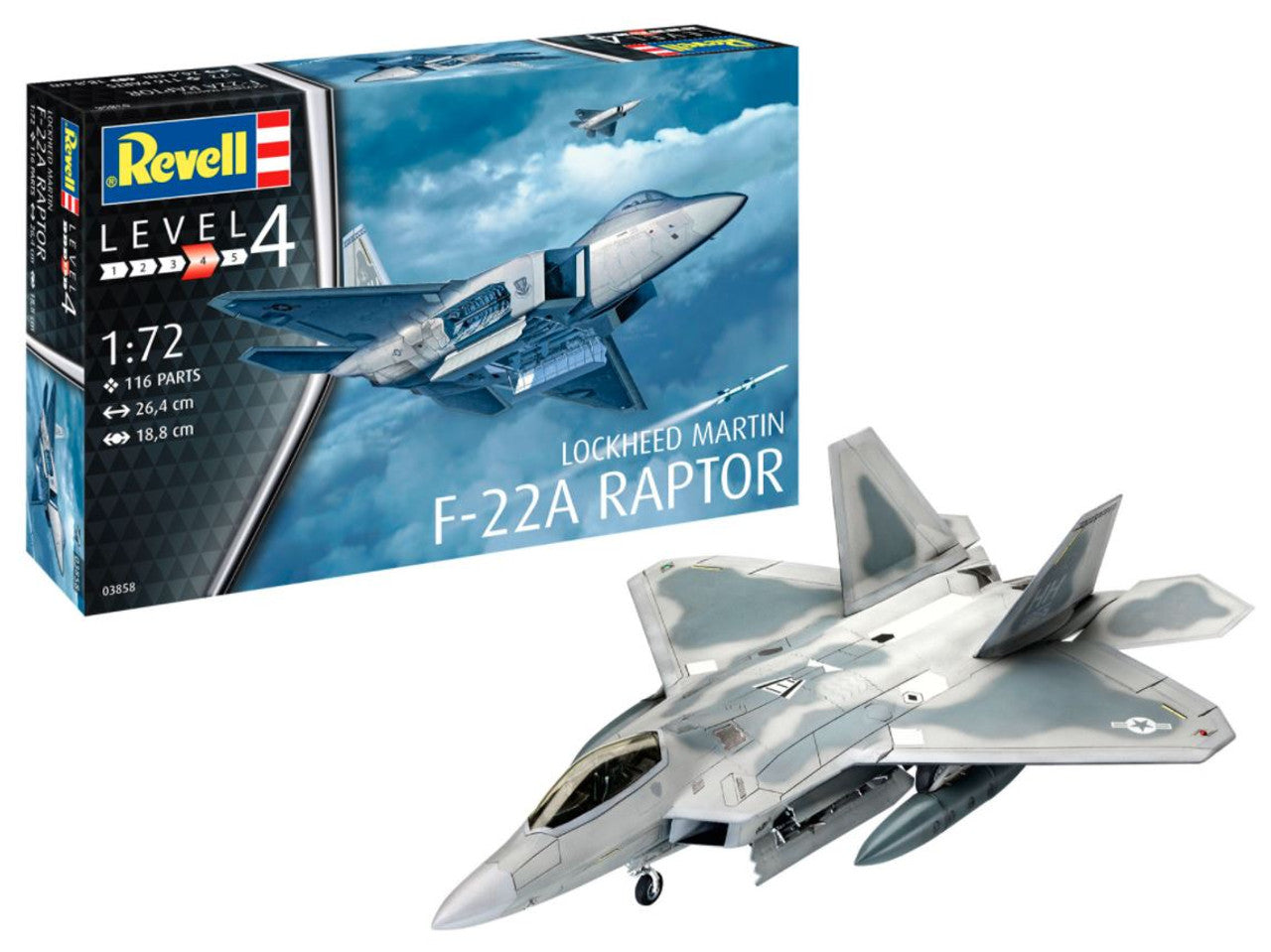 Revell Lockheed Martin F-22A Raptor (1:72) - Loaded Dice