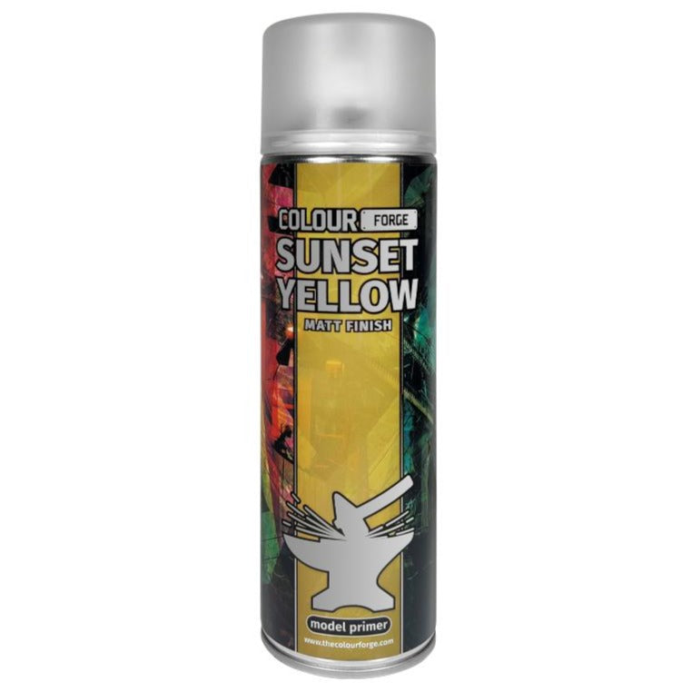 Colour Forge Sunset Yellow Spray Paint (500ml) - Loaded Dice