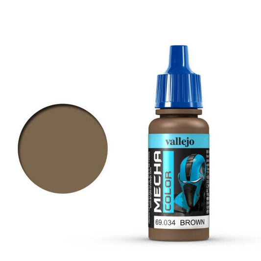 Vallejo Mecha Color Mecha Color - Brown satin airbrush paint dropper bottle