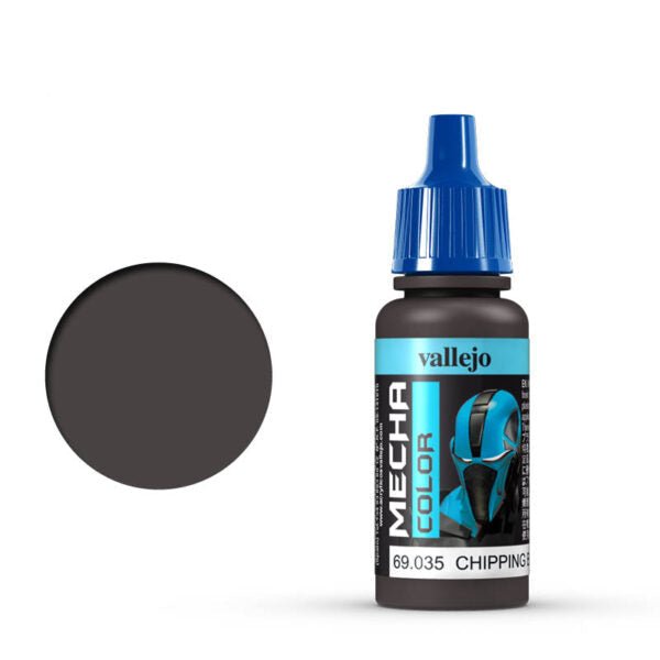 Vallejo Mecha Color Mecha Color - Chipping Brown satin airbrush paint dropper bottle