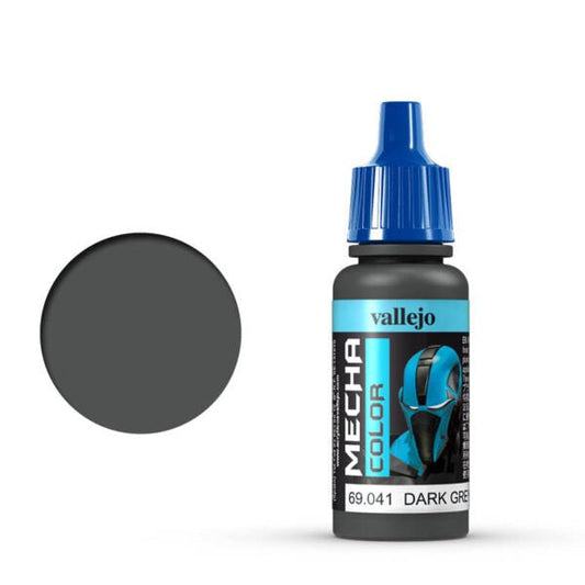 Vallejo Mecha Color Mecha Color - Dark Grey Green satin airbrush paint dropper bottle