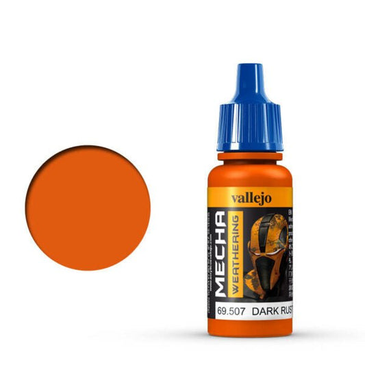 Vallejo Mecha Color Mecha Color - Dark Rust Wash satin airbrush paint dropper bottle