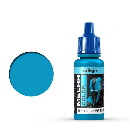 Vallejo Mecha Color Mecha Color - Deep Blue satin airbrush paint dropper bottle