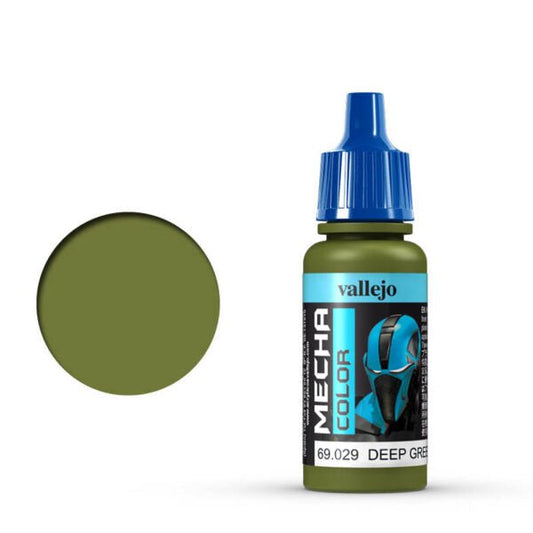 Vallejo Mecha Color Mecha Color - Deep Green satin airbrush paint dropper bottle