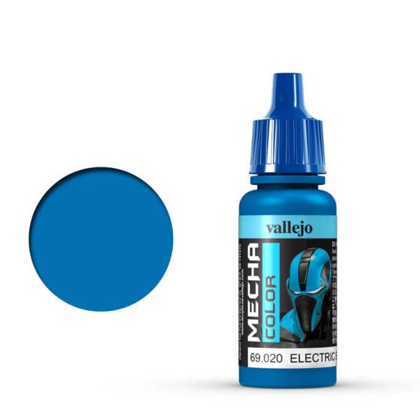 Vallejo Mecha Color Mecha Color - Electric Blue satin airbrush paint dropper bottle