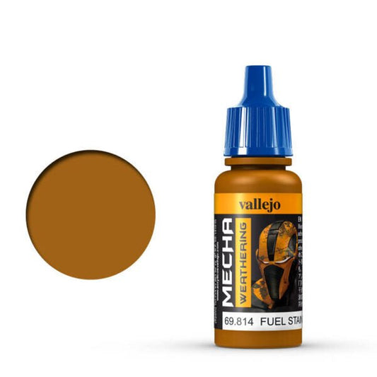 Vallejo Mecha Color Mecha Color - Fuel Stains (Gloss) satin airbrush paint dropper bottle
