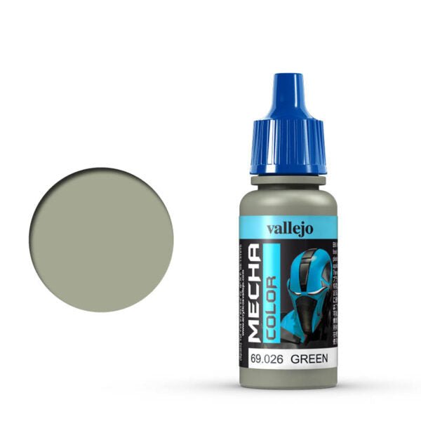 Vallejo Mecha Color Mecha Color - Green satin airbrush paint dropper bottle
