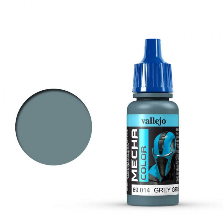 Vallejo Mecha Color Mecha Color - Grey Green satin airbrush paint dropper bottle