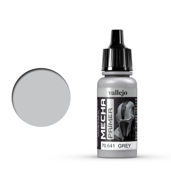 Vallejo Mecha Color Mecha Color - Grey Primer satin airbrush paint dropper bottle