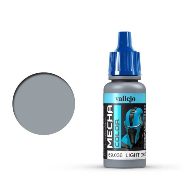 Vallejo Mecha Color Mecha Color - Light Grey satin airbrush paint dropper bottle