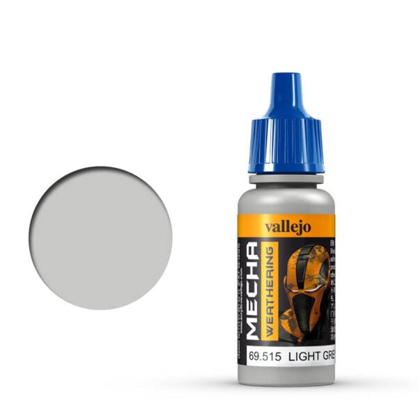 Vallejo Mecha Color Mecha Color - Light Grey Wash satin airbrush paint dropper bottle