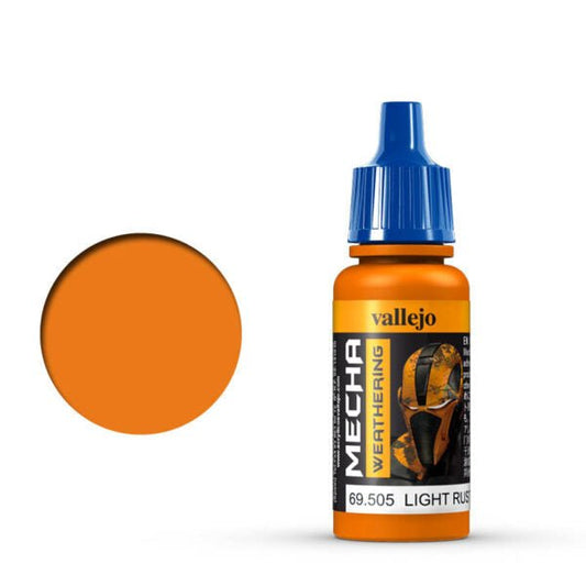 Vallejo Mecha Color Mecha Color - Light Rust Wash satin airbrush paint dropper bottle