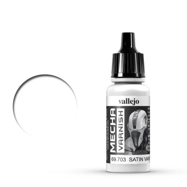 Vallejo Mecha Color - Mecha Satin Varnish hobby bottle