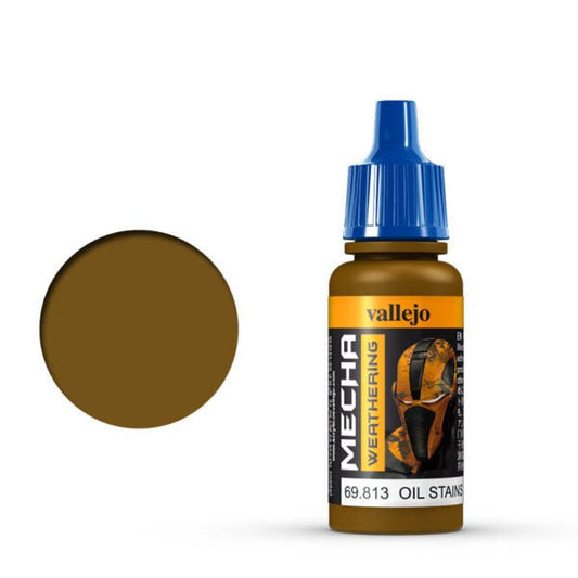 Vallejo Mecha Color Mecha Color - Oil Stains (Gloss) satin airbrush paint dropper bottle