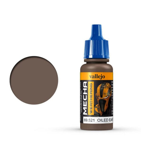 Vallejo Mecha Color Mecha Color - Oiled Earth Wash satin airbrush paint dropper bottle