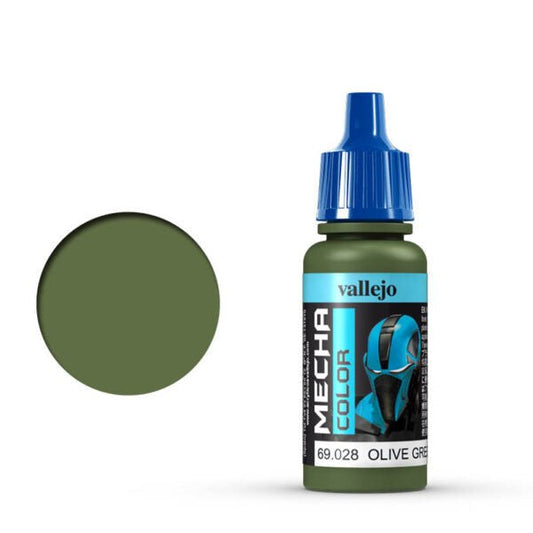 Vallejo Mecha Color Mecha Color - Olive Green satin airbrush paint dropper bottle