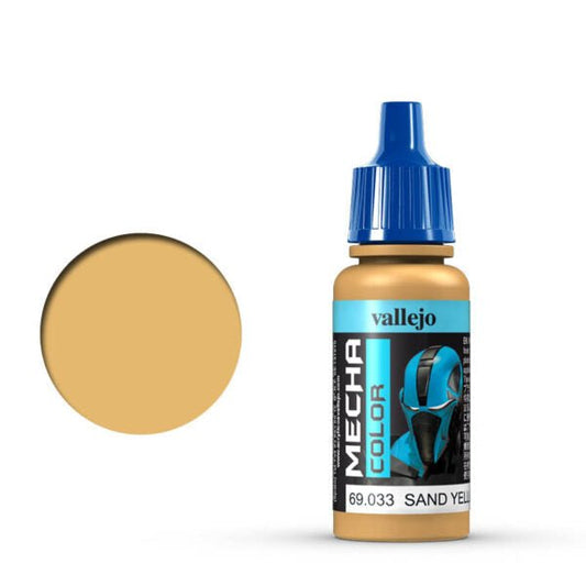 Vallejo Mecha Color Mecha Color - Sand Yellow satin airbrush paint dropper bottle