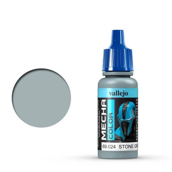 Vallejo Mecha Color Mecha Color - Stone Grey satin airbrush paint dropper bottle