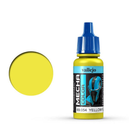 Vallejo Mecha Color Mecha Color - Yellow Fluorescent satin airbrush paint dropper bottle